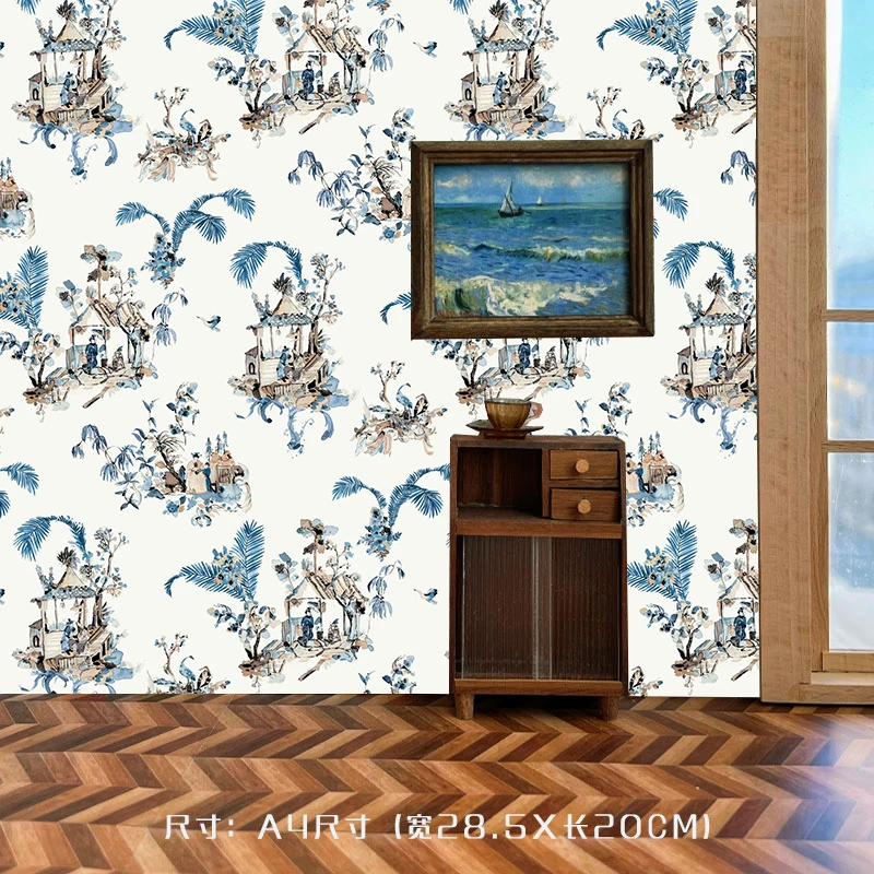 Home Cinema Wallpaper - ตุ๊กตาวอลล์เปเปอร์สติกเกอร์ Ob11 ชั้นวอลล์เปเปอร์ตุ๊กตาพื้นหลังสติกเกอร์ Photo Prop บ้านตุ๊กตาอุปกรณ์เสริม