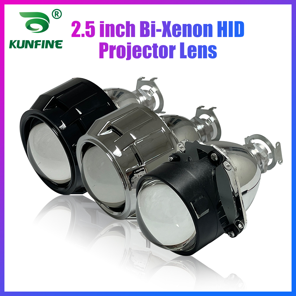 Projector Lamp Replacement - KUNFINE 2 ชิ้น/ล็อต 2.5 นิ้ว โปรเจคเตอร์ไบซีนอน