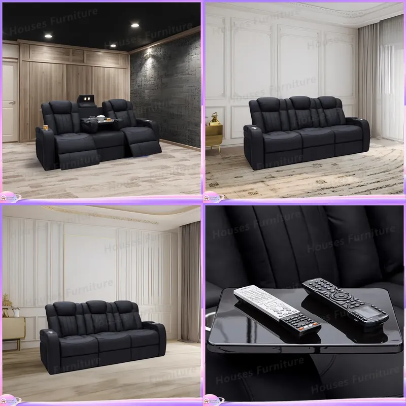 Home Cinema Chairs - โซฟาหนังปรับเอนนอนสำหรับโฮมเธียเตอร์ พร้อมฟังก์ชั่นทำความเย็น ที่วางแก้ว กล่องเก็บของ เฟอร์นิเจอร์คุณภาพสูง