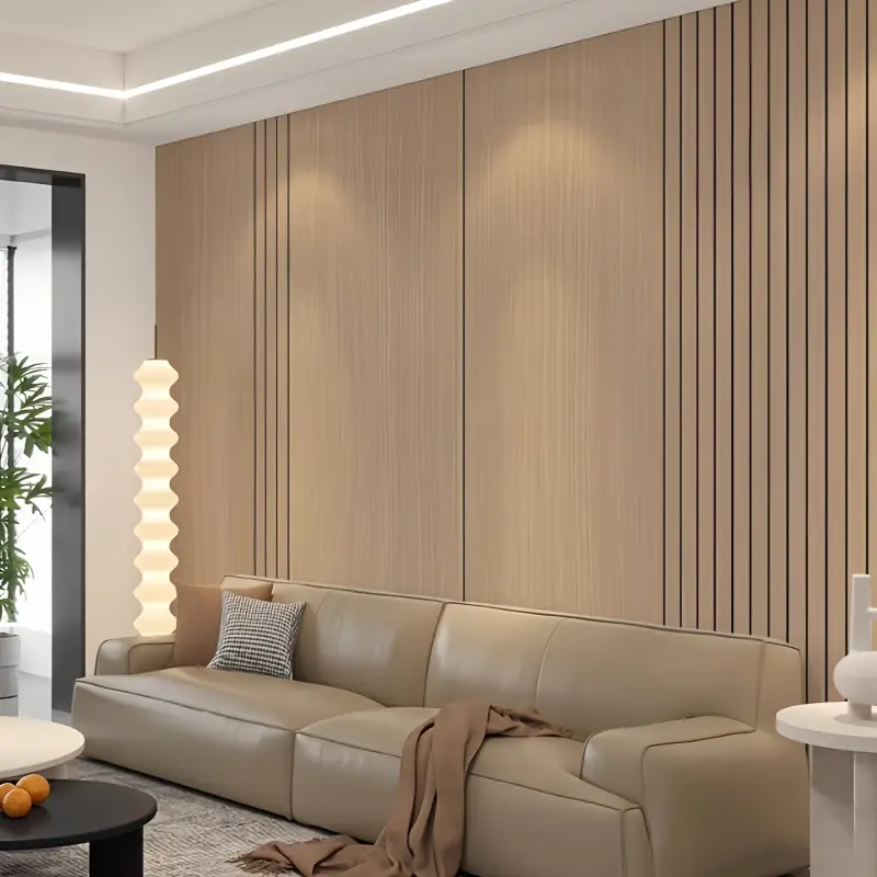 Home Cinema Wallpaper - วอลเปเปอร์ลายไม้ 3 มิติ หนาพิเศษแบบวินเทจ ติดตั้งง่ายด้วยกาวในตัว พื้นผิวลายไม้สามมิติ
