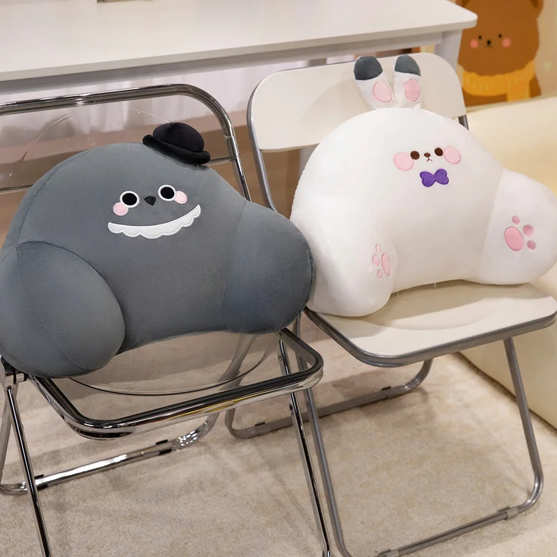 Home Cinema Chairs - หมอนรองหลังนุ่มนิ่มลายการ์ตูนน่ารัก Love and Deepspace สำหรับเก้าอี้สำนักงาน หมอนรองเอวตกแต่งบ้าน