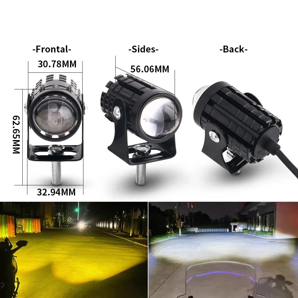 ไฟหน้ารถจักรยานยนต์ LED อเนกปร - Projector Lamp Replacement บทวิจารณ์และราคา