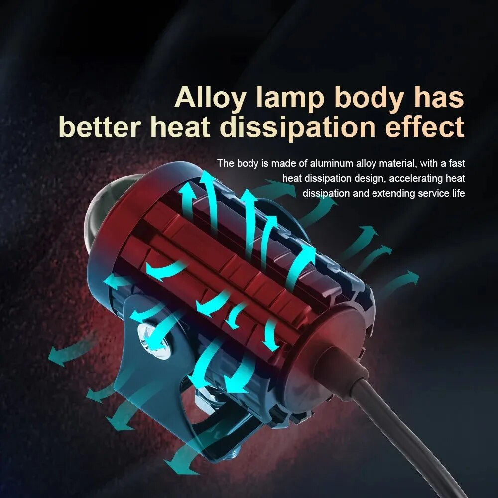 ไฟหน้ารถจักรยานยนต์ LED อเนกปร - Projector Lamp Replacement บทวิจารณ์และราคา