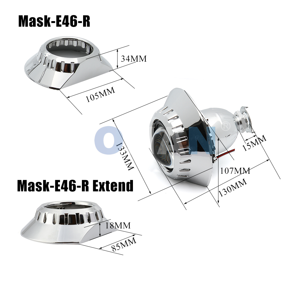 2.5นิ้ว Bi Xenon โปรเจคเตอร์ H - Projector Lamp Replacement บทวิจารณ์และราคา
