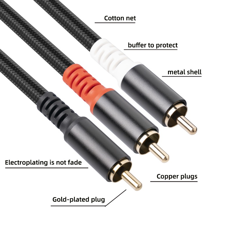 1/2/3M 1 RCA ชาย 2 สายสัญญาณเส - Home Cinema Unit บทวิจารณ์และราคา