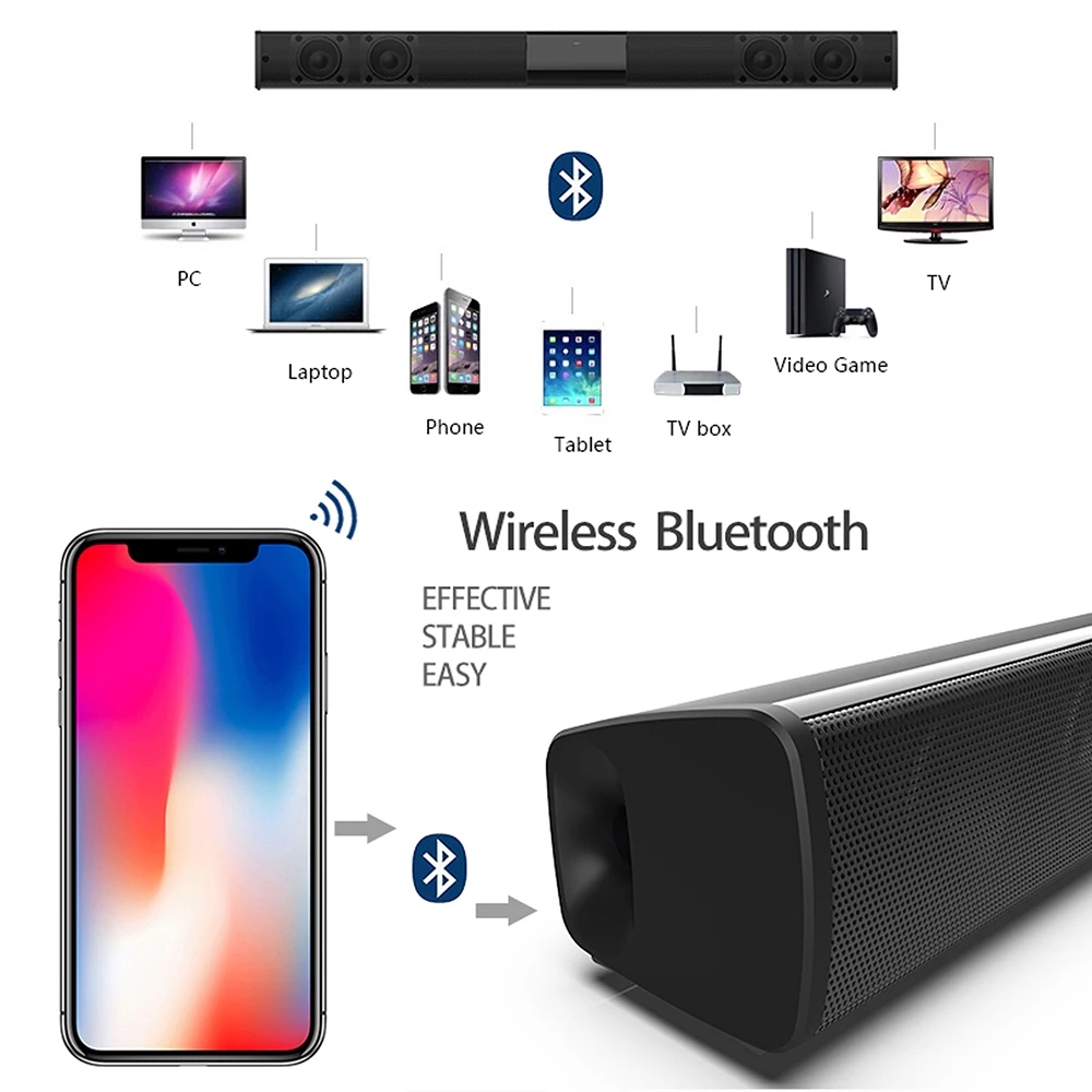 ลำโพงบลูทูธ 40W แบบพกพา กำลังส - Home Cinema Chairs บทวิจารณ์และราคา